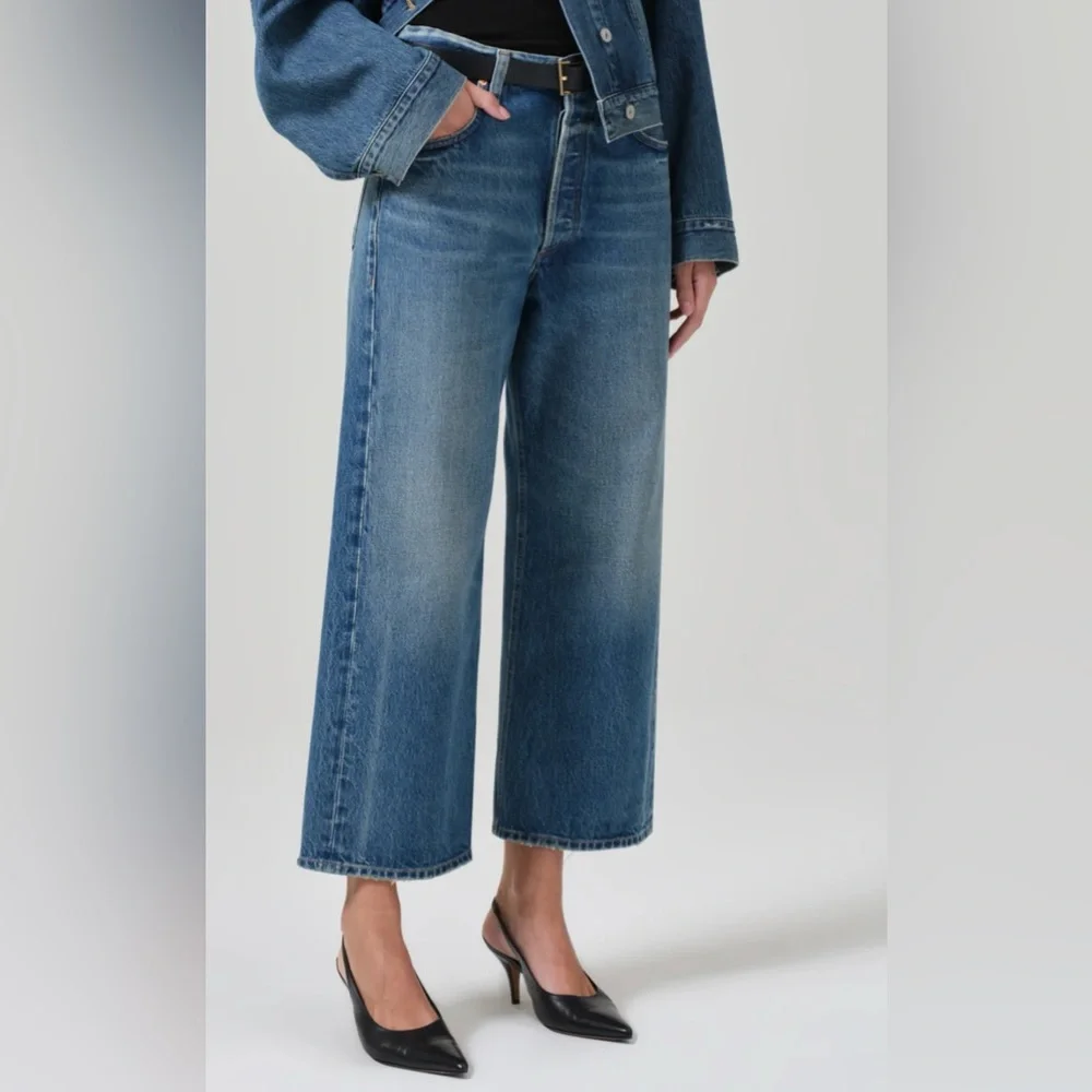 Citizens of Humanity Gaucho Vintage Wide Leg Jean in Oasis Blue Size 27 - Picture 9 of 10